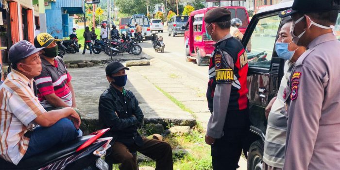 Satuan Sabhara Polres Manggarai Gelar Patroli Pencegahan Covid-19