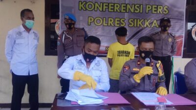 Diduga Pakai Sabu, Warga Makasar Ditangkap Aparat Polres Sikka