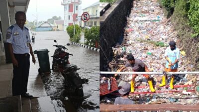 Drainase Rusak, Banjir dan Sampah Meluap di Area Bandara Aroebusman Ende
