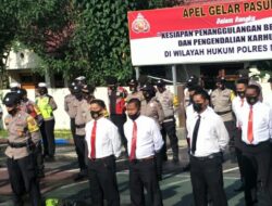 Polres Manggarai Apel Gelar Pasukan Siaga Bencana Alam dan Karhutla