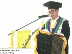 Rektor Unika Santu Paulus Ruteng Dikukuhkan Jadi Guru Besar Ilmu Religi dan Budaya