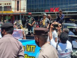 Forum Wartawan NTT Demo, Tuntut Polres Malaka Hentikan Kasus Jhon Germanus