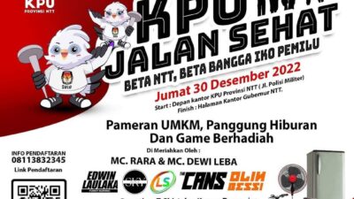 Hari Ini KPU NTT Gelar Jalan Sehat, Ajang Sosialisasi Pemilu untuk Masyarakat