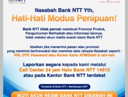Bank NTT Minta Nasabah Waspadai Modus Penipuan