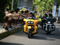 Keren! Komunitas Moge Bintaro Brothers Touring Sambil Santuni Anak Yatim di Yogya