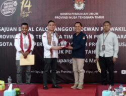 Daftarkan Bacaleg ke KPU, Ketua DPW PBB NTT: Kami Prioritaskan Kaum Milenial