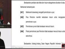 Tolak Dalil Pemohon, MK Putuskan Sistem Pemilu Tetap Terbuka
