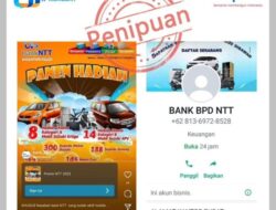 Bank NTT Imbau Nasabah Waspada Modus Penipuan Panen Hadiah