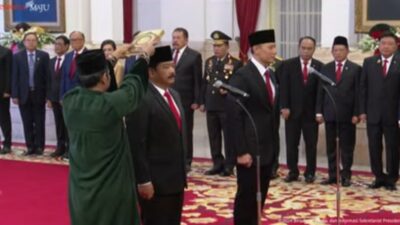 Jokowi Lantik AHY Jadi Menteri ATR dan Hadi Tjahjanto Jadi Menkopolhukam