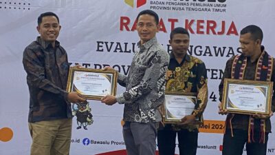 Berhasil Cegah Pelangggran Pemilu 2024, Bawaslu Manggarai Dapat Penghargaan