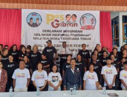 Relawan Pas Gibran NTT Deklarasi Dukungan untuk Alex Funay dan Isyak Nuka