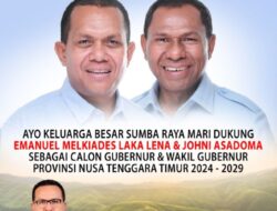 Kursi DPR RI Melki Laka Lena Ditempati Putra Sumba, Umbu Rudi Ajak Warga Sumba Raya Menangkan Melki-Johni