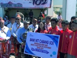 Bank NTT Sumbang Uang Saku untuk 10 Atlet dari Kabupaten TTS yang Dikirim ke PON 2024