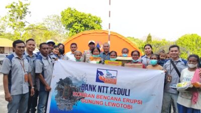 Bank NTT Bantu Korban Erupsi Gunung Lewotobi