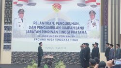 Gubernur Melki Lantik 15 Pejabat Eselon II Lingkup Pemerintah Provinsi NTT