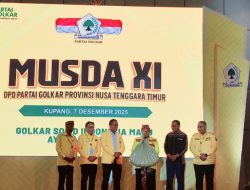 Buka Musda XI Partai Golkar NTT, Sarmuji Puji Dedikasi Melki Laka Lena