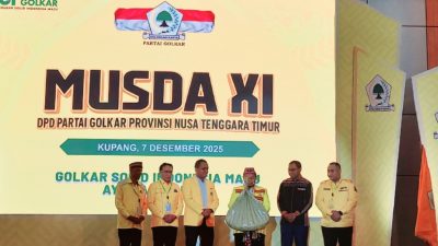 Buka Musda XI Partai Golkar NTT, Sarmuji Puji Dedikasi Melki Laka Lena